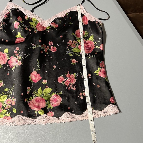 VTG Victoria's Secret Babydoll Tank Top Satin Women's M Fairy Whimsy 90s Y2K - Picture 4 of 6